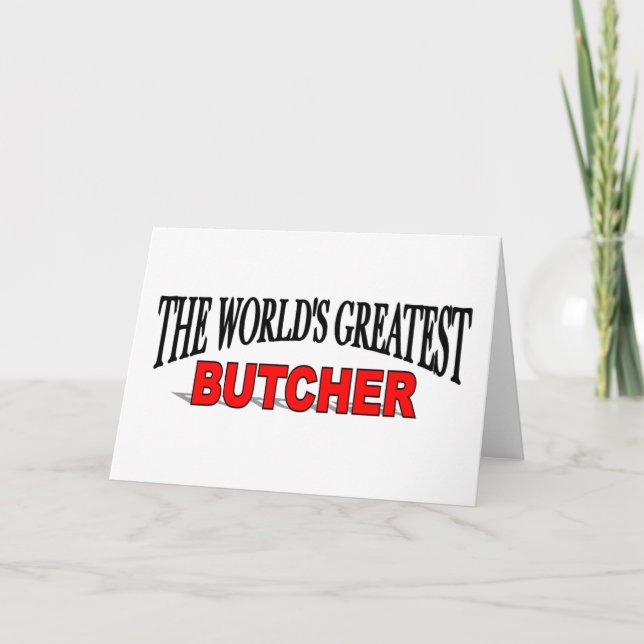 Der bestste Metzger der Welt Karte (Vorderseite)