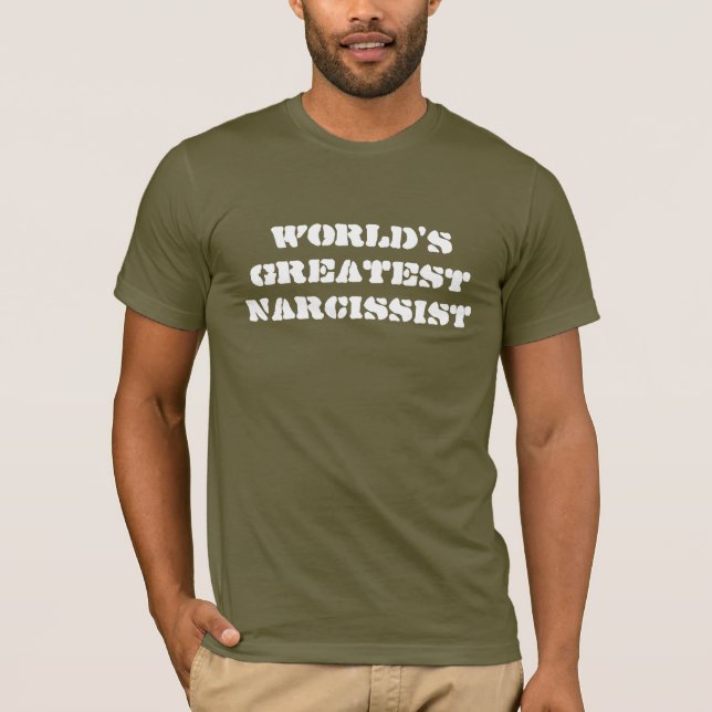 Der bestste Narcissist der Welt T-Shirt (Vorderseite)