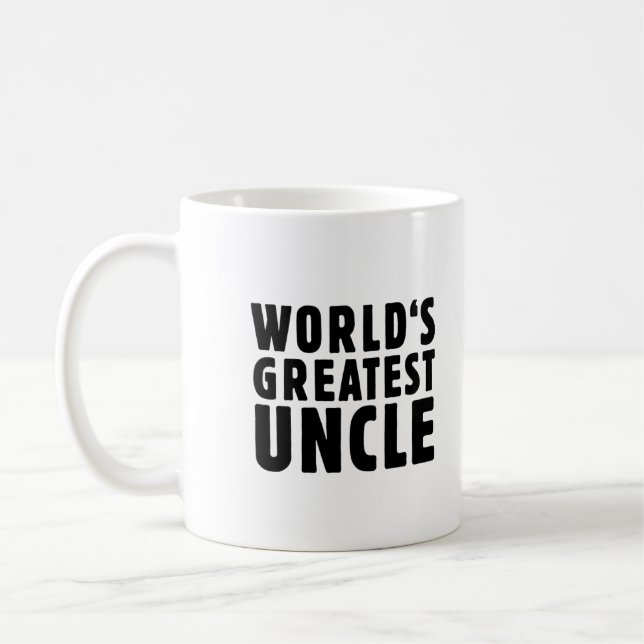 Der bestste Onkel der Welt Kaffeetasse (Links)