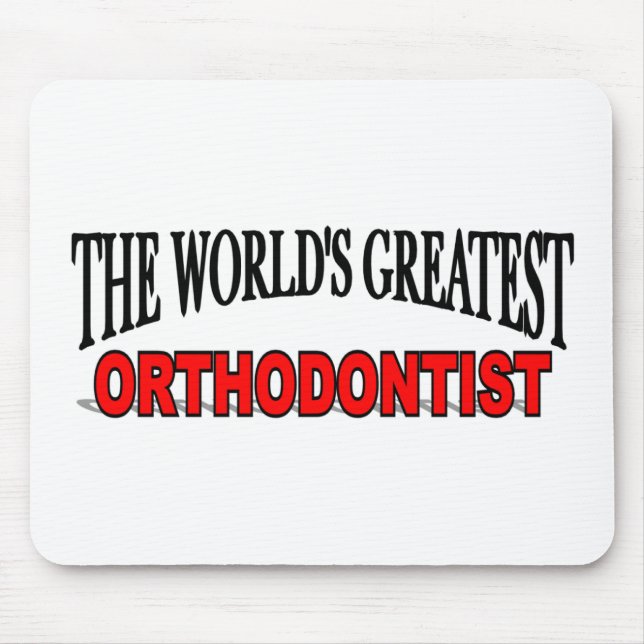 Der bestste Orthodontist der Welt Mousepad (Vorne)