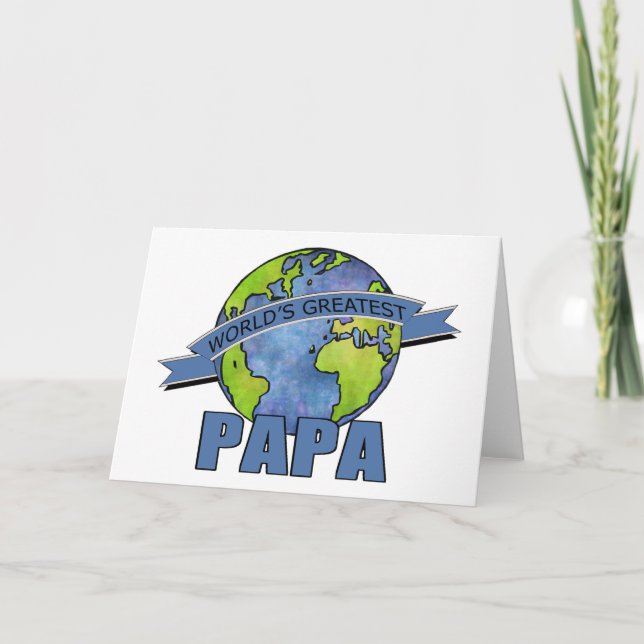 Der bestste Papa der Welt Karte (Vorderseite)