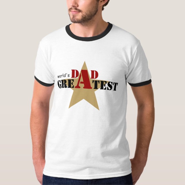 Der Bestste Papa-T - Shirt der Welt (Vorderseite)