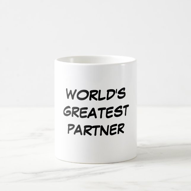 Der bestste Partner-" Tasse "der Welt (Mittel)