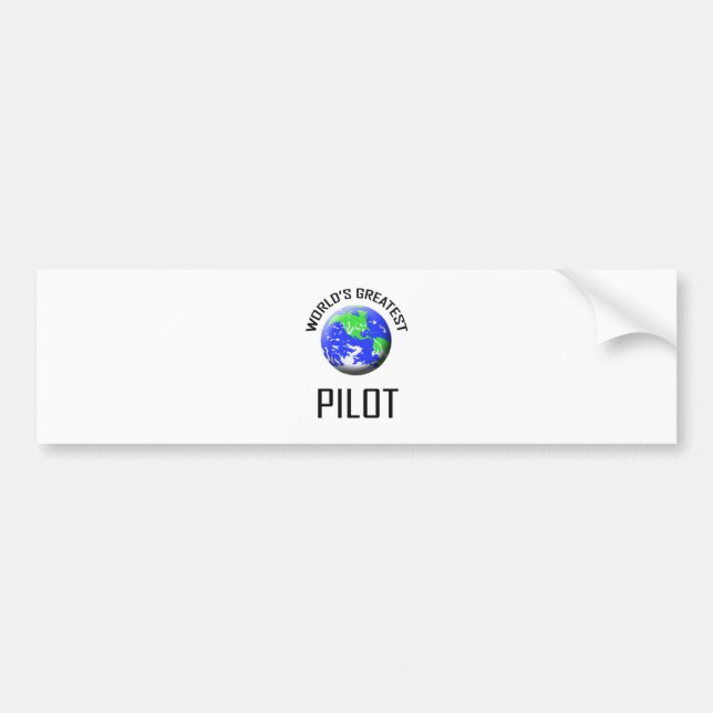 Der bestste Pilot der Welt Autoaufkleber (Vorne)
