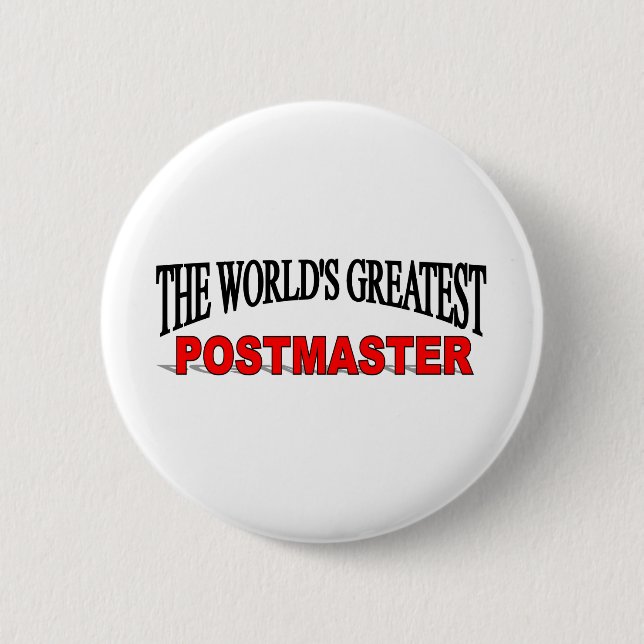 Der bestste Postmeister der Welt Button (Vorderseite)