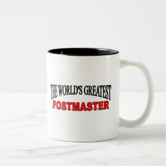 Der bestste Postmeister der Welt Zweifarbige Tasse
