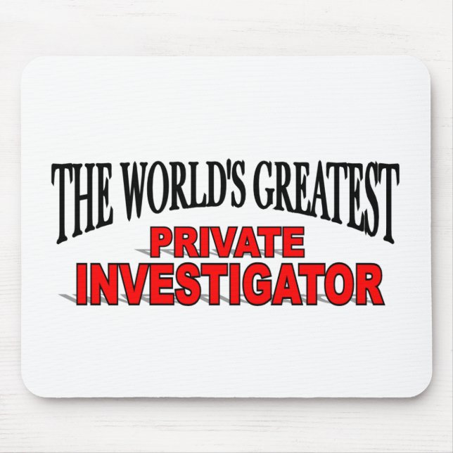 Der bestste private Forscher der Welt Mousepad (Vorne)