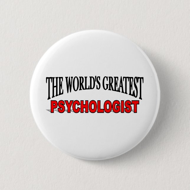 Der bestste Psychologe der Welt Button (Vorderseite)