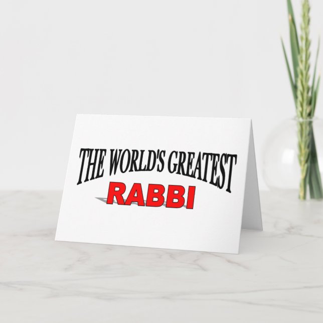 Der bestste Rabbiner der Welt Karte (Vorderseite)