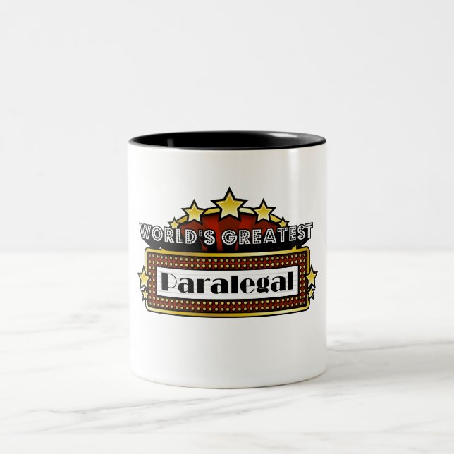 Der bestste Rechtsassistent der Welt Zweifarbige Tasse (Mittel)