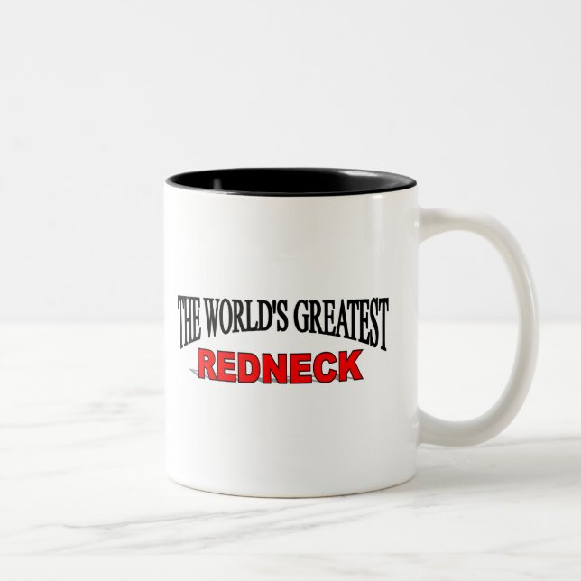 Der bestste Redneck der Welt Zweifarbige Tasse (Rechts)