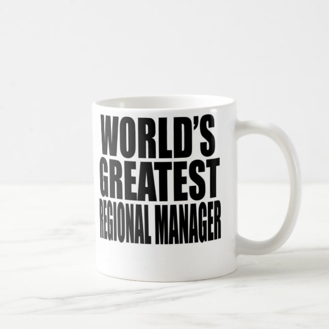 Der bestste regionale Manager der Welt Tasse (Rechts)