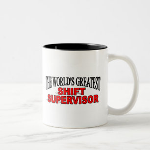 Der bestste Schichtleiter der Welt Zweifarbige Tasse