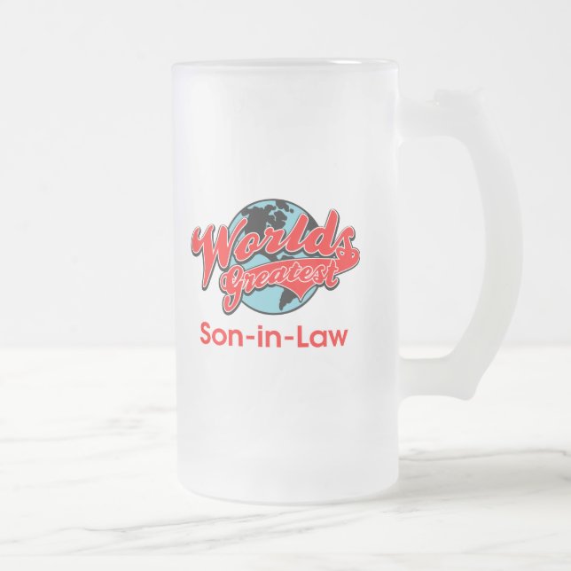 Der bestste Schwiegersohn der Welt Mattglas Bierglas (Rechts)