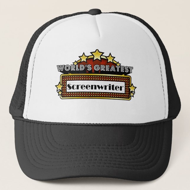 Der bestste Screenwriter der Welt Truckerkappe (Vorderseite)