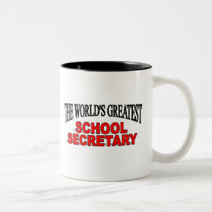 Der bestste Sekretär der Welt Schul Zweifarbige Tasse