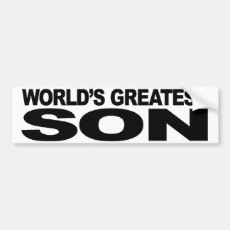 Der bestste Sohn der Welt Autoaufkleber