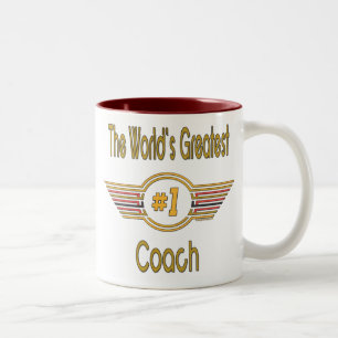 Der bestste Trainer der Welt Zweifarbige Tasse