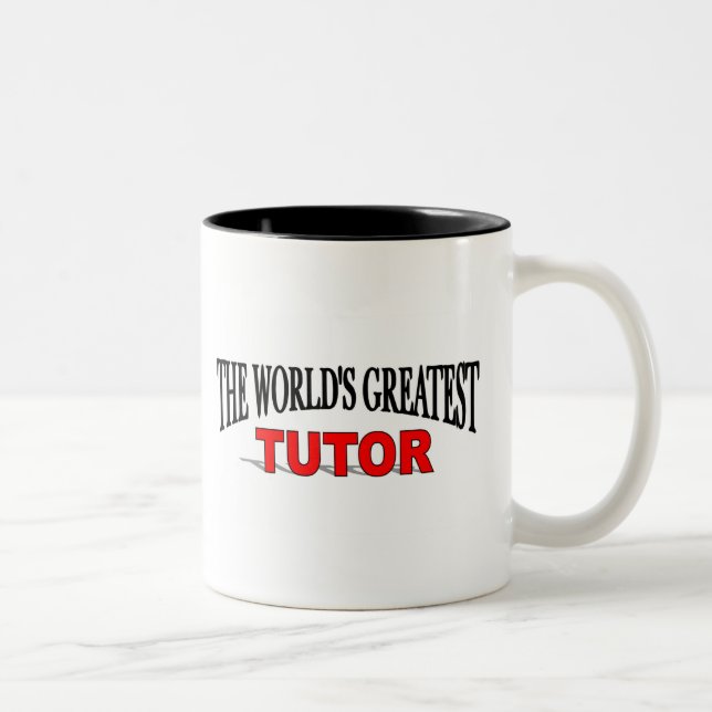 Der bestste Tutor der Welt Zweifarbige Tasse (Rechts)