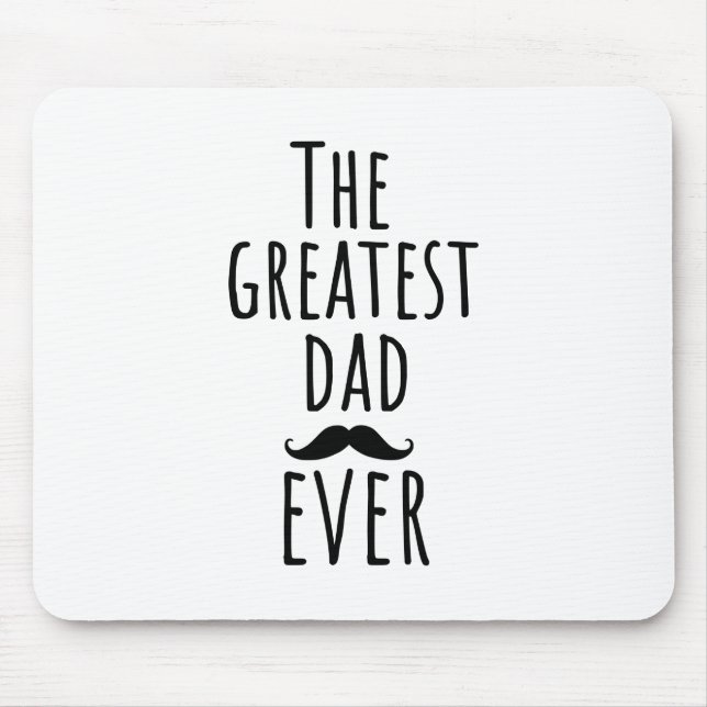 Der Bestste Vater aller Zeiten mit Mustache Mousepad (Vorne)