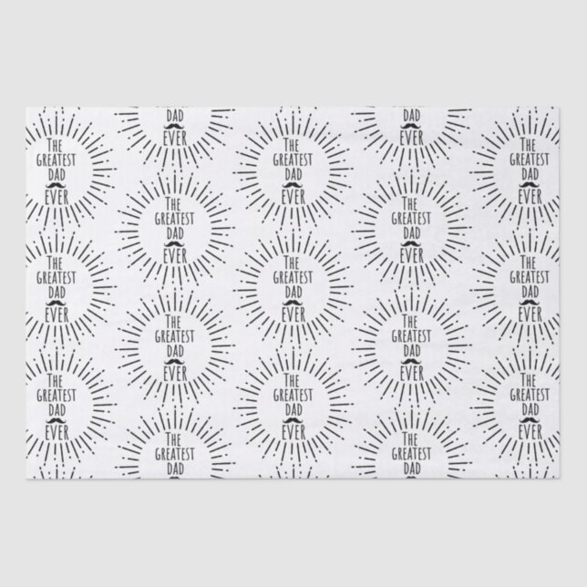 Der Bestste Vater, der je Vintag war Seidenpapier (Vorderseite)