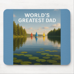 Der Bestste Vater der Welt - Sailboat Serenity Edi Mousepad