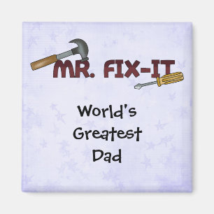 Der bestste Vater-Herr Fix der Magnet-Welten es Magnet