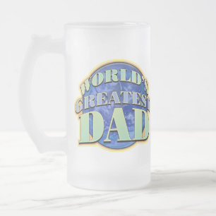 Der bestste Vater-mattierte GlasTasse der Welt Mattglas Bierglas