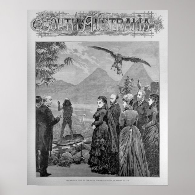 Der Besuch der Königin beim südaustralischen Geric Poster (Vorne)
