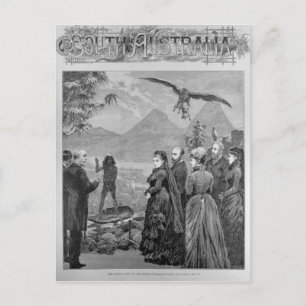 Der Besuch der Königin beim südaustralischen Geric Postkarte