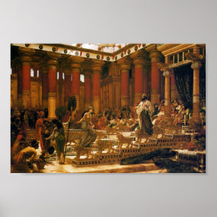 Der Besuch der Königin von Sheba bei König Salomon Poster