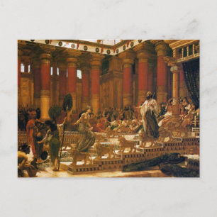 Der Besuch der Königin von Sheba bei König Salomon Postkarte