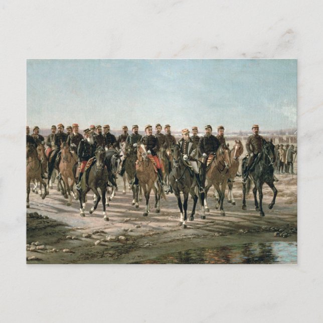 Der Besuch des Schwarzen Flusses durch General Jul Postkarte (Vorderseite)