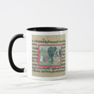 Der Besuch eines Rajput Leiters zu einem Tasse