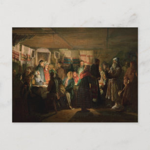Der Besuch eines Zauberers bei einer Bauernhochzei Postkarte