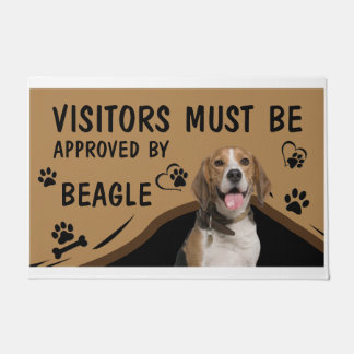 Der Besuch muss vom Beagle Springer genehmigt werd Fußmatte