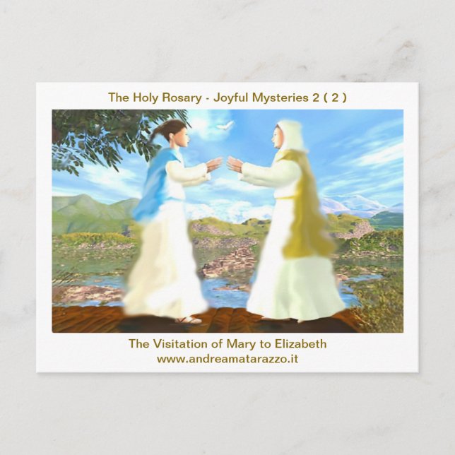 Der Besuch von Mary To Elizabeth Postkarte (Vorderseite)