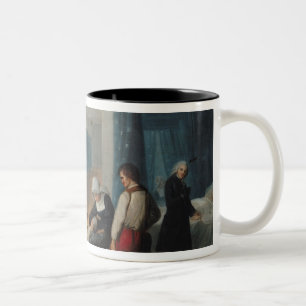 Der Besuch von Monsieur und von Madame Necker Zweifarbige Tasse