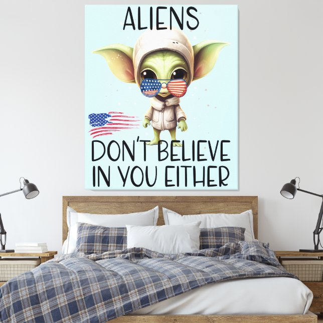 Der Besucher Leinwanddruck (Insitu (Schlafzimmer))