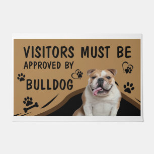 Der Besucher muss von Springer Bulldog zugelassen Fußmatte