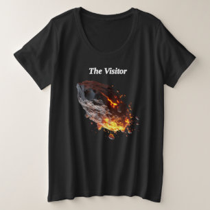 "Der Besucher", "Weltraumfelsen" aus dem Weltall Große Größe T-Shirt