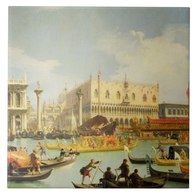 Der Betrothal des venezianischen Doge Fliese (Vorderseite)