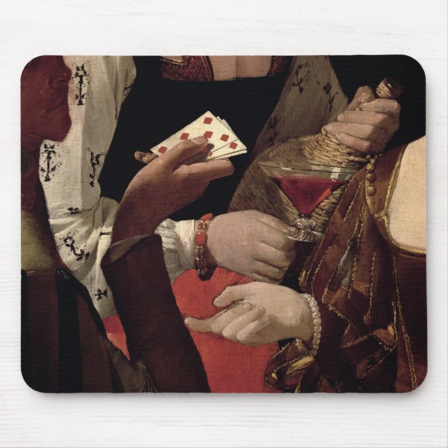 Der Betrüger mit dem Pik-Ase, Detail von Mousepad (Vorne)