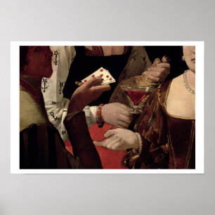 Der Betrüger mit dem Pik-Ase, Detail von Poster