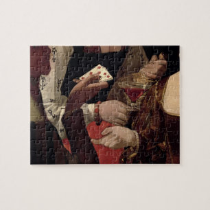 Der Betrüger mit dem Pik-Ase, Detail von Puzzle