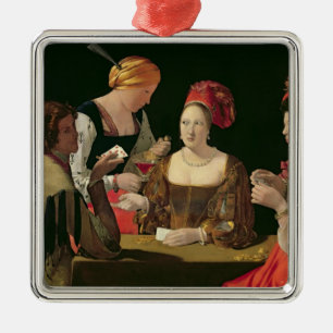 Der Betrüger mit dem Pik-Ase Silbernes Ornament