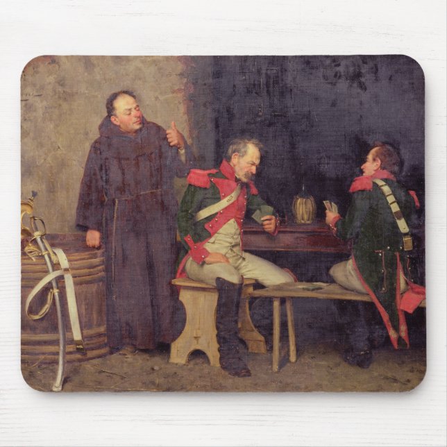 Der Betrüger (Öl auf Leinwand) (eins von Paaren - Mousepad (Vorne)