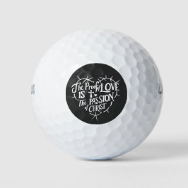 Der Beweis der Liebe ist die Leidenschaft Christi Golfball