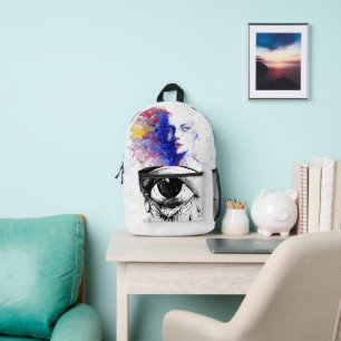 Der bezaubernde Backpack mit Augen Bedruckter Rucksack