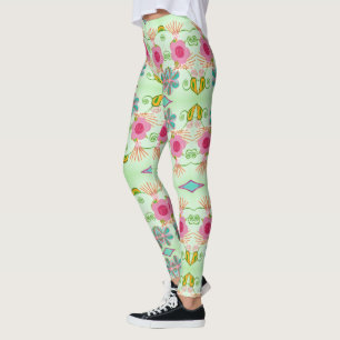 Der bezaubernde eklektische Garten: Diverse Blumen Leggings